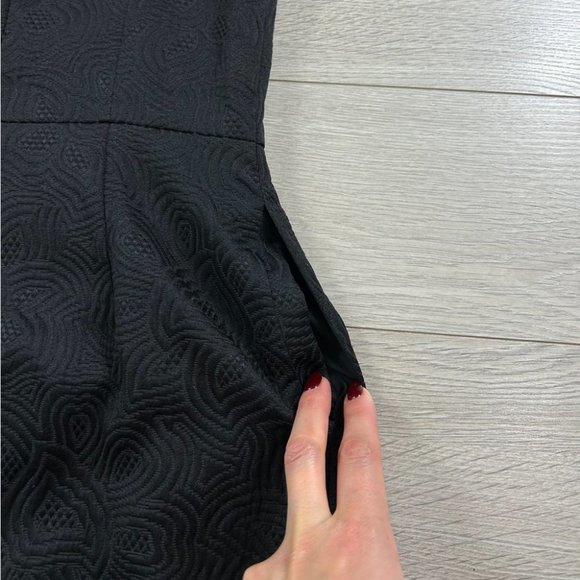 Kay Unger Black Gold Hardware Cocktail Holiday Party Dress - Picture 7 of 15